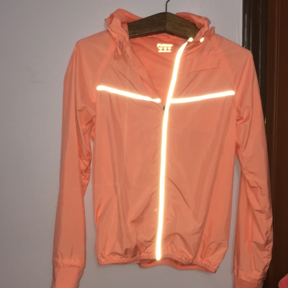 Lightweight Women's Coral Hooded Windbreaker Jacket
